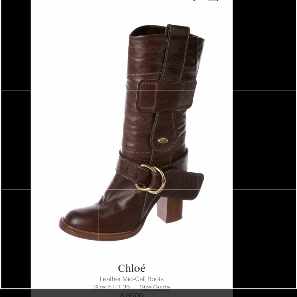 Chloe leather boots